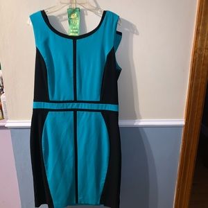 New York & Company Dark Turquoise Dress
